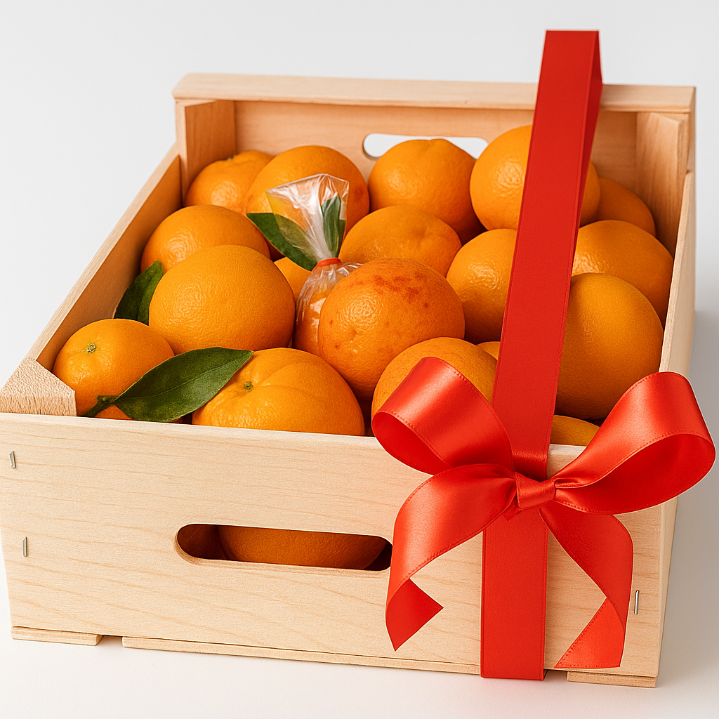 Caja de naranjas para regalo
